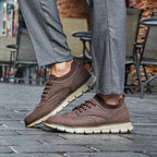 Men’s Retro Leather Zip Boots Built for Comfort, Wide Toe, Arch Support, Pressure Relief, Waterproof for Every Seaso