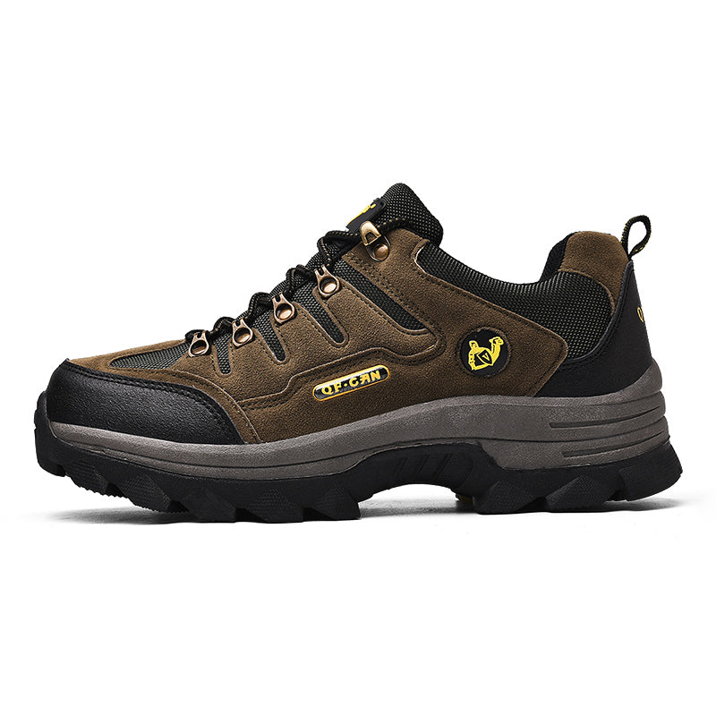 Men's Orthopedic Walking Shoes - Built-In Arch Support; Waterproof Leather Upper; Wide Toe; Non-Slip; Anti-Wear; Comfortable