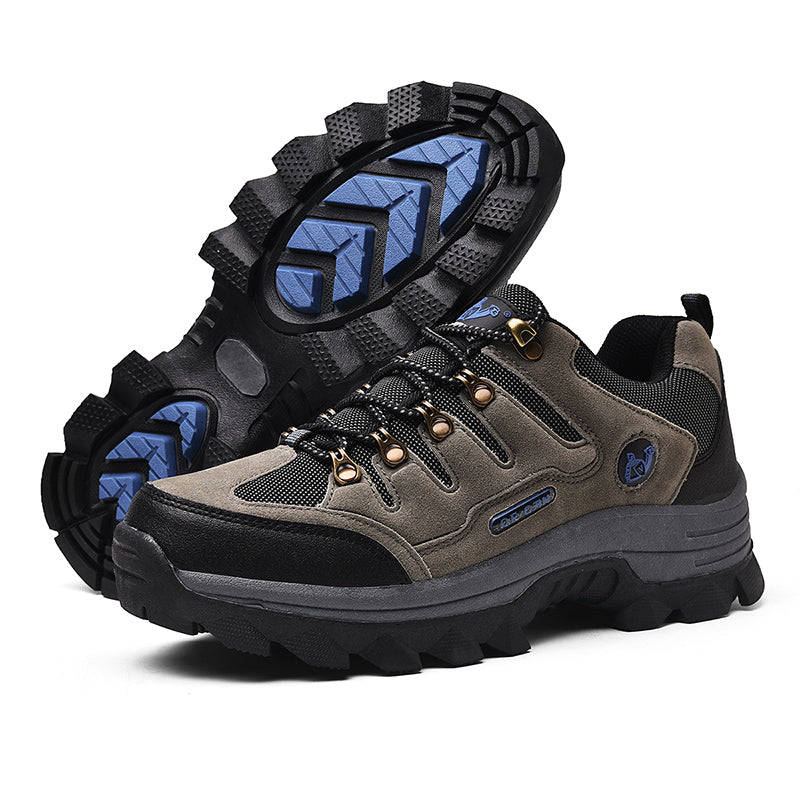 Men's Orthopedic Walking Shoes - Built-In Arch Support; Waterproof Leather Upper; Wide Toe; Non-Slip; Anti-Wear; Comfortable