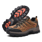 Men's Orthopedic Walking Shoes - Built-In Arch Support; Waterproof Leather Upper; Wide Toe; Non-Slip; Anti-Wear; Comfortable