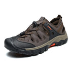 Men's Orthopedic Arch Support Wide Toe Lightweight Hiking Shoes Waterproof Non-slip Scratch-Resistant Work Shoes, Ideal For Hike All Day with Comfort and Zero Fatigue