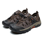 Men's Orthopedic Arch Support Wide Toe Lightweight Hiking Shoes Waterproof Non-slip Scratch-Resistant Work Shoes, Ideal For Hike All Day with Comfort and Zero Fatigue
