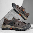 Men's Orthopedic Arch Support Wide Toe Lightweight Hiking Shoes Waterproof Non-slip Scratch-Resistant Work Shoes, Ideal For Hike All Day with Comfort and Zero Fatigue