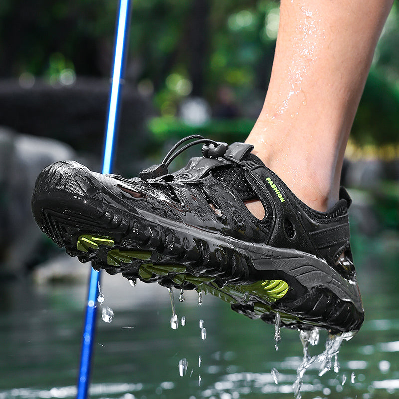 Men's Orthopedic Arch Support Wide Toe Lightweight Hiking Shoes Waterproof Non-slip Scratch-Resistant Work Shoes, Ideal For Hike All Day with Comfort and Zero Fatigue