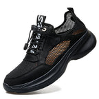 Men's Orthopedic Walking Boots - Built-In Arch Support; Waterproof Leather Upper; Wide Toe; Non-Slip; Ankle Support; Scratch&Smash&Puncture Resistant; Comfortable Hiking Boots