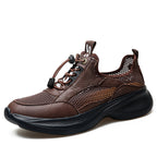 Men's Orthopedic Walking Boots - Built-In Arch Support; Waterproof Leather Upper; Wide Toe; Non-Slip; Ankle Support; Scratch&Smash&Puncture Resistant; Comfortable Hiking Boots