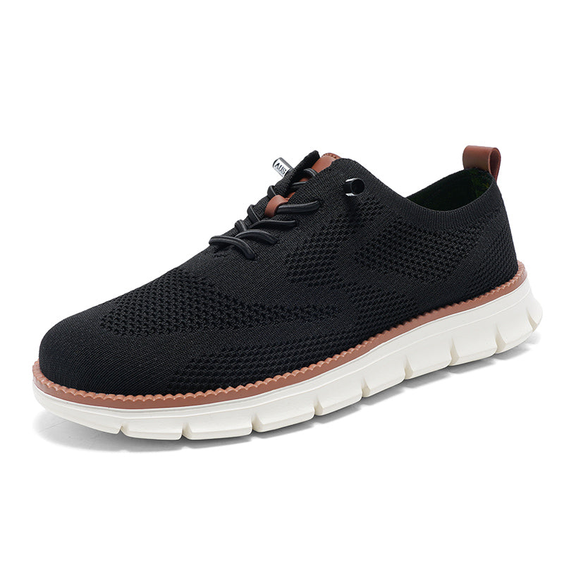 Men‘s’ Slip-On Running Walking Shoes - Zero Laces Comfort, Non-Slip Traction & Cushioned Support