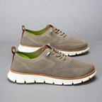 Men‘s’ Slip-On Running Walking Shoes - Zero Laces Comfort, Non-Slip Traction & Cushioned Support