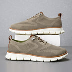 Men‘s’ Slip-On Running Walking Shoes - Zero Laces Comfort, Non-Slip Traction & Cushioned Support