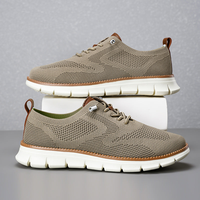 Men‘s’ Slip-On Running Walking Shoes - Zero Laces Comfort, Non-Slip Traction & Cushioned Support