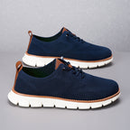 Men‘s’ Slip-On Running Walking Shoes - Zero Laces Comfort, Non-Slip Traction & Cushioned Support