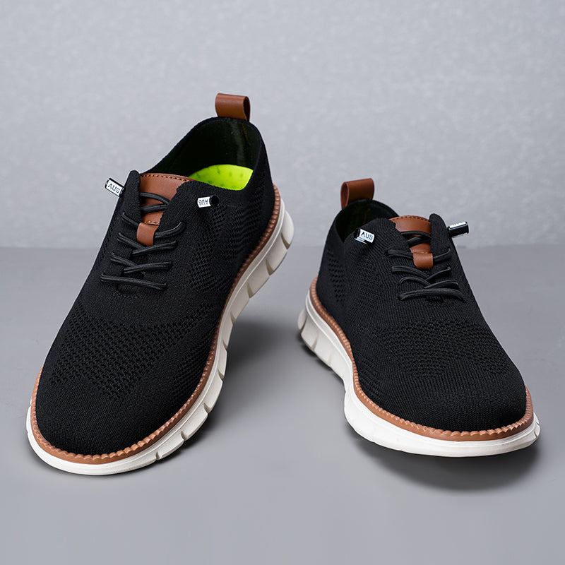 Men‘s’ Slip-On Running Walking Shoes - Zero Laces Comfort, Non-Slip Traction & Cushioned Support