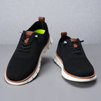 Men‘s’ Slip-On Running Walking Shoes - Zero Laces Comfort, Non-Slip Traction & Cushioned Support