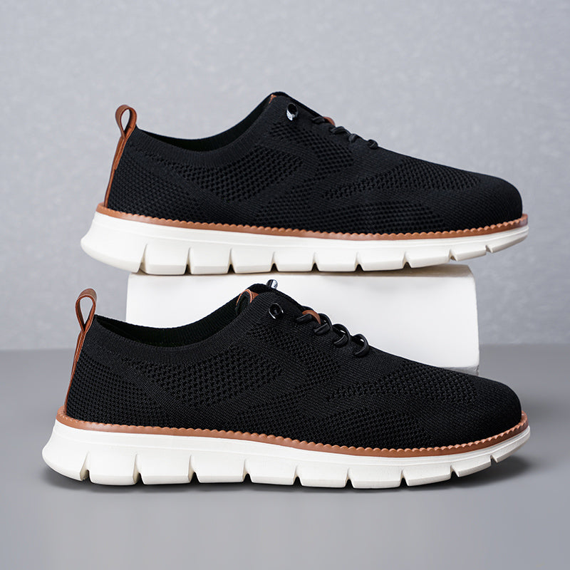 Men‘s’ Slip-On Running Walking Shoes - Zero Laces Comfort, Non-Slip Traction & Cushioned Support