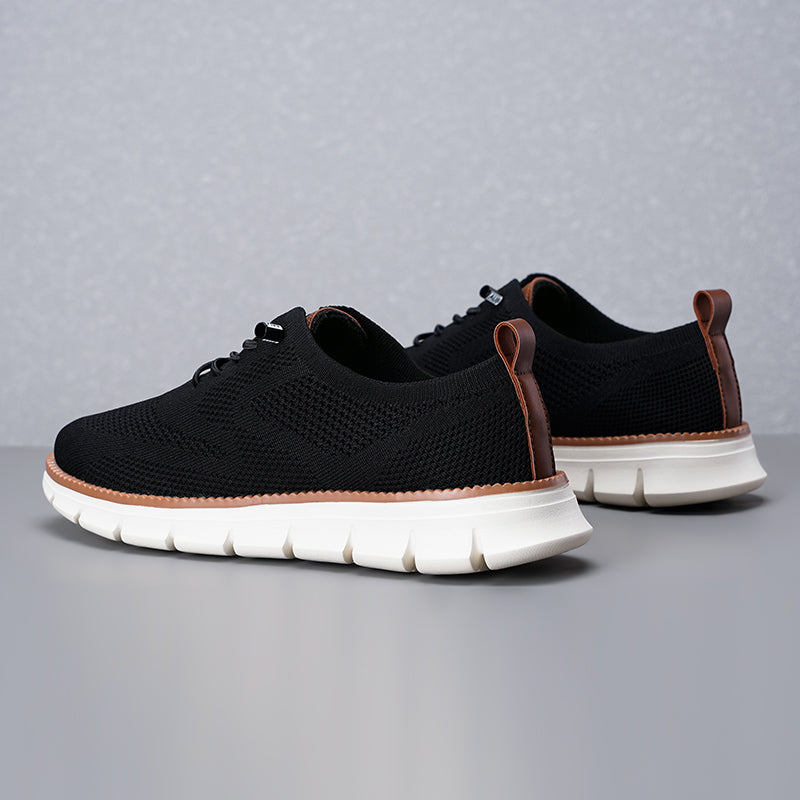Men‘s’ Slip-On Running Walking Shoes - Zero Laces Comfort, Non-Slip Traction & Cushioned Support