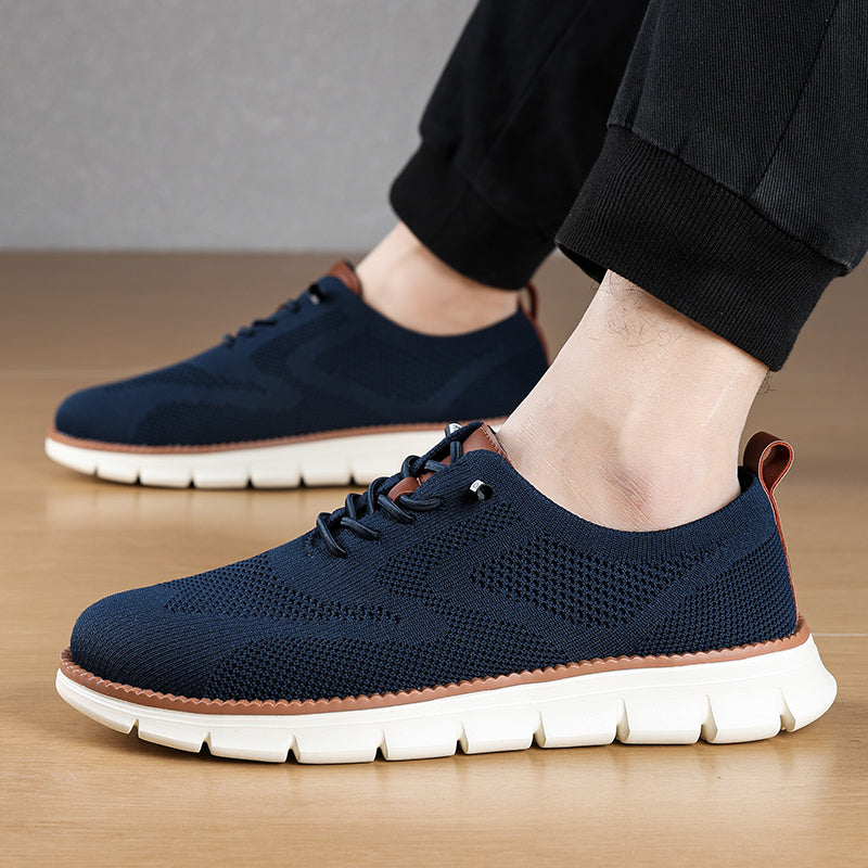 Men‘s’ Slip-On Running Walking Shoes - Zero Laces Comfort, Non-Slip Traction & Cushioned Support