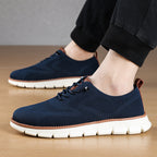 Men‘s’ Slip-On Running Walking Shoes - Zero Laces Comfort, Non-Slip Traction & Cushioned Support