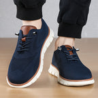 Men‘s’ Slip-On Running Walking Shoes - Zero Laces Comfort, Non-Slip Traction & Cushioned Support