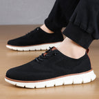 Men‘s’ Slip-On Running Walking Shoes - Zero Laces Comfort, Non-Slip Traction & Cushioned Support