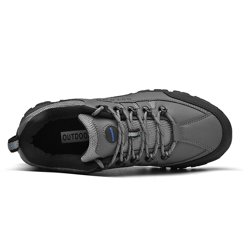 Men's Orthopedic Arch Support Wide Toe Lightweight Hiking Shoes Waterproof Non-slip Scratch-Resistant Work Shoes, Ideal For Hike All Day with Comfort and Zero Fatigue