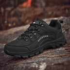 Men's Orthopedic Arch Support Wide Toe Lightweight Hiking Shoes Waterproof Non-slip Scratch-Resistant Work Shoes, Ideal For Hike All Day with Comfort and Zero Fatigue
