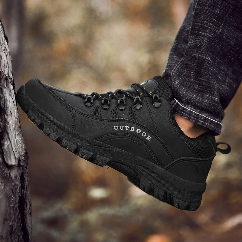 Men's Orthopedic Arch Support Wide Toe Lightweight Hiking Shoes Waterproof Non-slip Scratch-Resistant Work Shoes, Ideal For Hike All Day with Comfort and Zero Fatigue