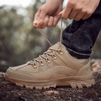 Men's Orthopedic Arch Support Wide Toe Lightweight Hiking Shoes Waterproof Non-slip Scratch-Resistant Work Shoes, Ideal For Hike All Day with Comfort and Zero Fatigue