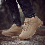 Men's Orthopedic Arch Support Wide Toe Lightweight Hiking Shoes Waterproof Non-slip Scratch-Resistant Work Shoes, Ideal For Hike All Day with Comfort and Zero Fatigue