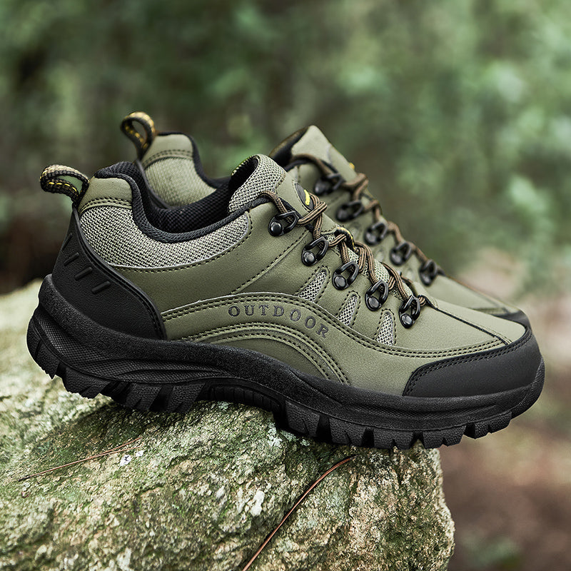 Men's Orthopedic Arch Support Wide Toe Lightweight Hiking Shoes Waterproof Non-slip Scratch-Resistant Work Shoes, Ideal For Hike All Day with Comfort and Zero Fatigue