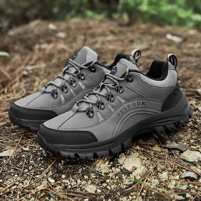 Men's Orthopedic Arch Support Wide Toe Lightweight Hiking Shoes Waterproof Non-slip Scratch-Resistant Work Shoes, Ideal For Hike All Day with Comfort and Zero Fatigue
