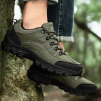 Men's Orthopedic Arch Support Wide Toe Lightweight Hiking Shoes Waterproof Non-slip Scratch-Resistant Work Shoes, Ideal For Hike All Day with Comfort and Zero Fatigue