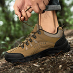 Men's Orthopedic Arch Support Wide Toe Lightweight Hiking Shoes Waterproof Non-slip Scratch-Resistant Work Shoes, Ideal For Hike All Day with Comfort and Zero Fatigue