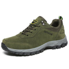 Men's Orthopedic Outdoor Work Boots - Built-In Arch Support; Waterproof Leather Upper; Wide Toe; Non-Slip; Ankle Support; Scratch&Smash&Puncture Resistant; Perfect For Hiking, Travel, Walk and Work.