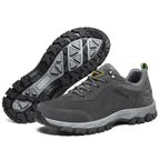 Men's Orthopedic Outdoor Work Boots - Built-In Arch Support; Waterproof Leather Upper; Wide Toe; Non-Slip; Ankle Support; Scratch&Smash&Puncture Resistant; Perfect For Hiking, Travel, Walk and Work.