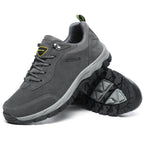 Men's Orthopedic Outdoor Work Boots - Built-In Arch Support; Waterproof Leather Upper; Wide Toe; Non-Slip; Ankle Support; Scratch&Smash&Puncture Resistant; Perfect For Hiking, Travel, Walk and Work.