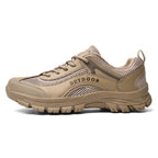 Men's Mesh Hiking Shoes - Lace-Up, Enhanced Support, Wide Toe Box with Arch Support