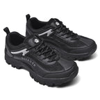 Men's Mesh Hiking Shoes - Lace-Up, Enhanced Support, Wide Toe Box with Arch Support