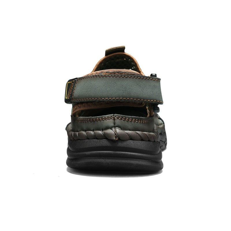 Men's Mesh Hiking Shoes - Slip-On, Breathable, Slip-Resistant, Wide Toe Box with Arch Support