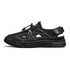 Men's Mesh Hiking Shoes - Slip-On, Breathable, Slip-Resistant, Wide Toe Box with Arch Support