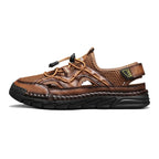 Men's Mesh Hiking Shoes - Slip-On, Breathable, Slip-Resistant, Wide Toe Box with Arch Support
