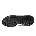 Men's Mixed Material Work Boots - Lace-Up, Waterproof, Wide Toe Box with Arch Support