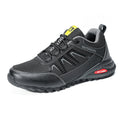 Men's Mixed Material Work Boots - Lace-Up, Waterproof, Wide Toe Box with Arch Support