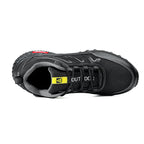 Men's Mixed Material Work Boots - Lace-Up, Waterproof, Wide Toe Box with Arch Support