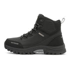 Men's Genuine Leather Work Boots - Lace-Up, Slip-Resistant, Wide Toe Box with Arch Support