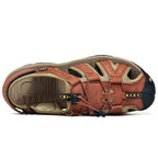 Men's Mixed Material Sandals - Lace-Up, Maximum Support, Wide Toe Box with Arch Support