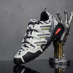 Men's Mesh Hiking Shoes - Lace-Up, Waterproof, Wide Toe Box with Arch Support