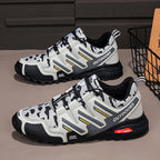 Men's Mesh Hiking Shoes - Lace-Up, Waterproof, Wide Toe Box with Arch Support