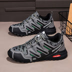 Men's Mesh Hiking Shoes - Lace-Up, Waterproof, Wide Toe Box with Arch Support