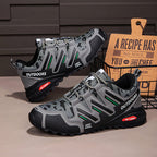 Men's Mesh Hiking Shoes - Lace-Up, Waterproof, Wide Toe Box with Arch Support