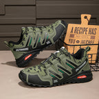 Men's Mesh Hiking Shoes - Lace-Up, Waterproof, Wide Toe Box with Arch Support